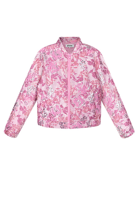 Veste Courte Femme en Polyester Imprimé Floral Sportif 2