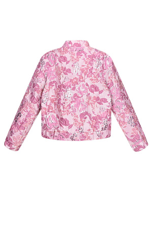 Veste Courte Femme En Polyester Imprimé Floral Sportif h5 Image5