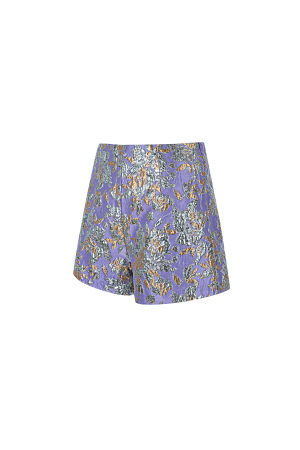 Shorts Hauts Femme En Polyester Imprimé Floral h5 Image3
