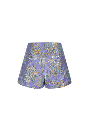 Shorts Hauts Femme En Polyester Imprimé Floral h5 Image4