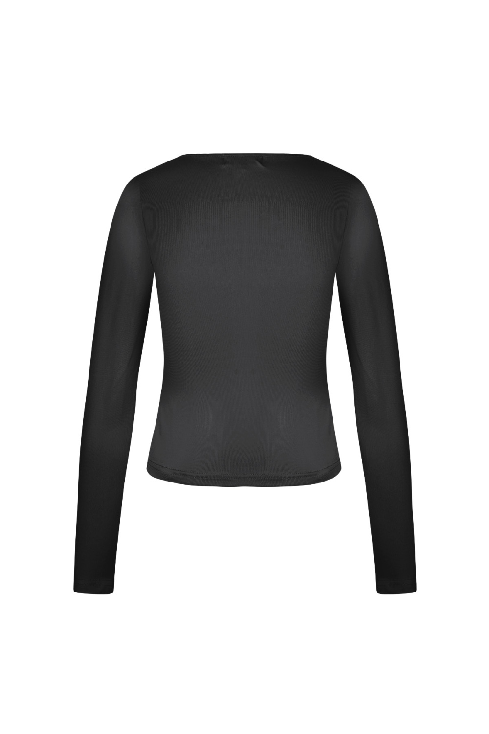 Pull En Polyester Pour Femme Manches Longues Crop Top Col Carré Coupe Bodycon Image3