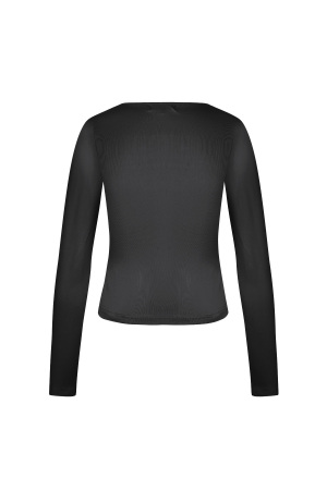 Pull En Polyester Pour Femme Manches Longues Crop Top Col Carré Coupe Bodycon h5 Image3