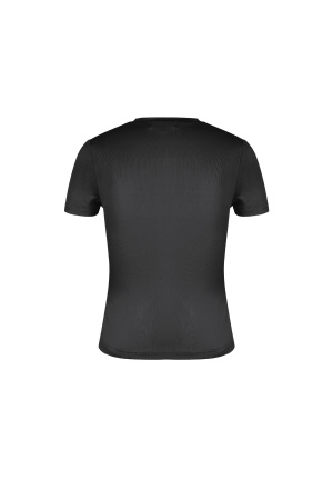 Polyester Femme T-Shirt Manches Courtes Coupe Cintrée Bodycon h5 Image10