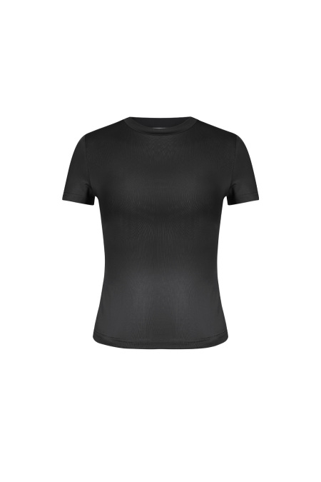 Polyester Femme T-shirt Manches Courtes Coupe Cintrée Bodycon 2