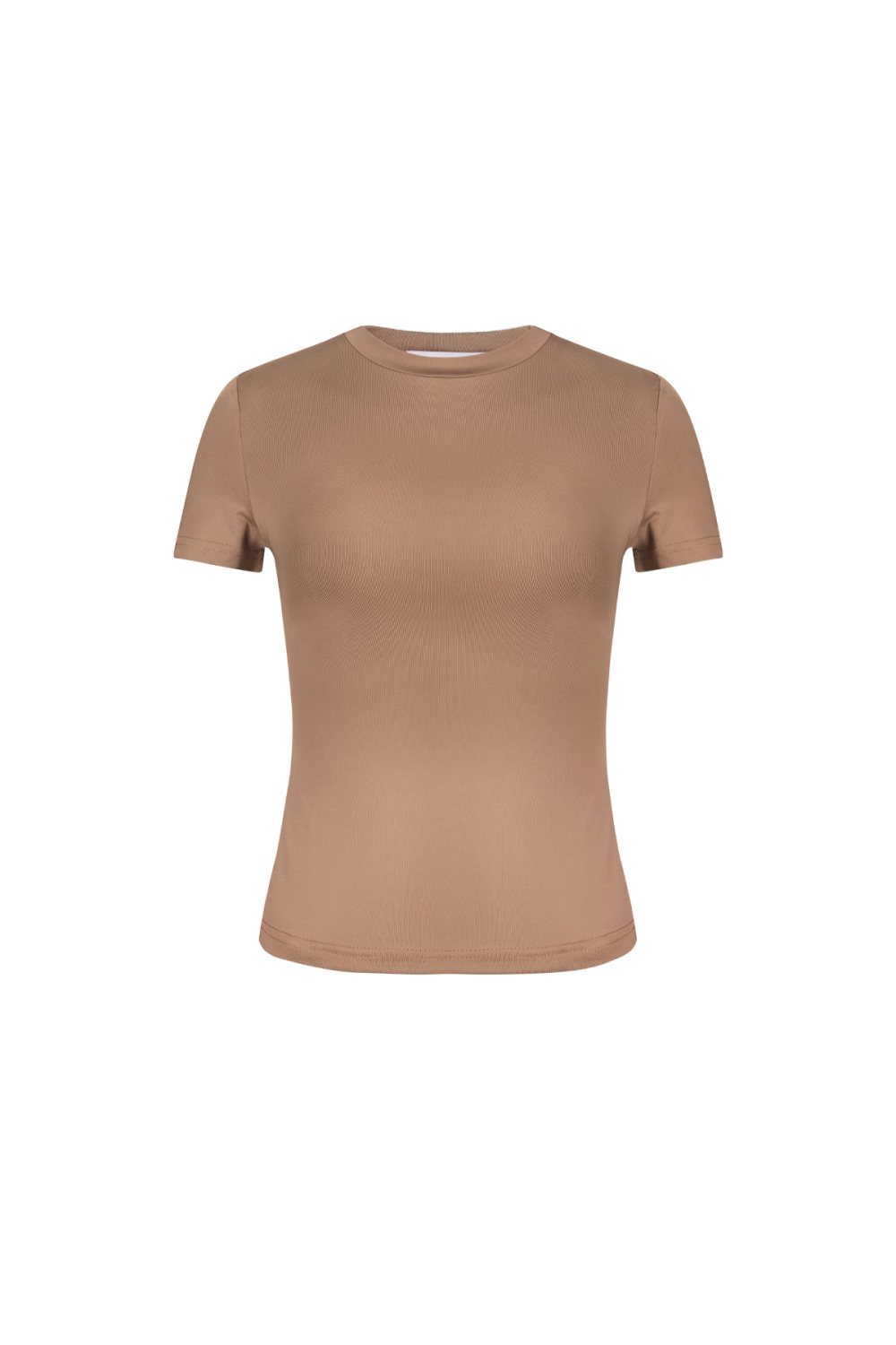 Polyester Femme T-Shirt Manches Courtes Coupe Cintrée Bodycon