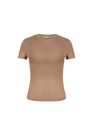 Polyester Femme T-Shirt Manches Courtes Coupe Cintrée Bodycon h5