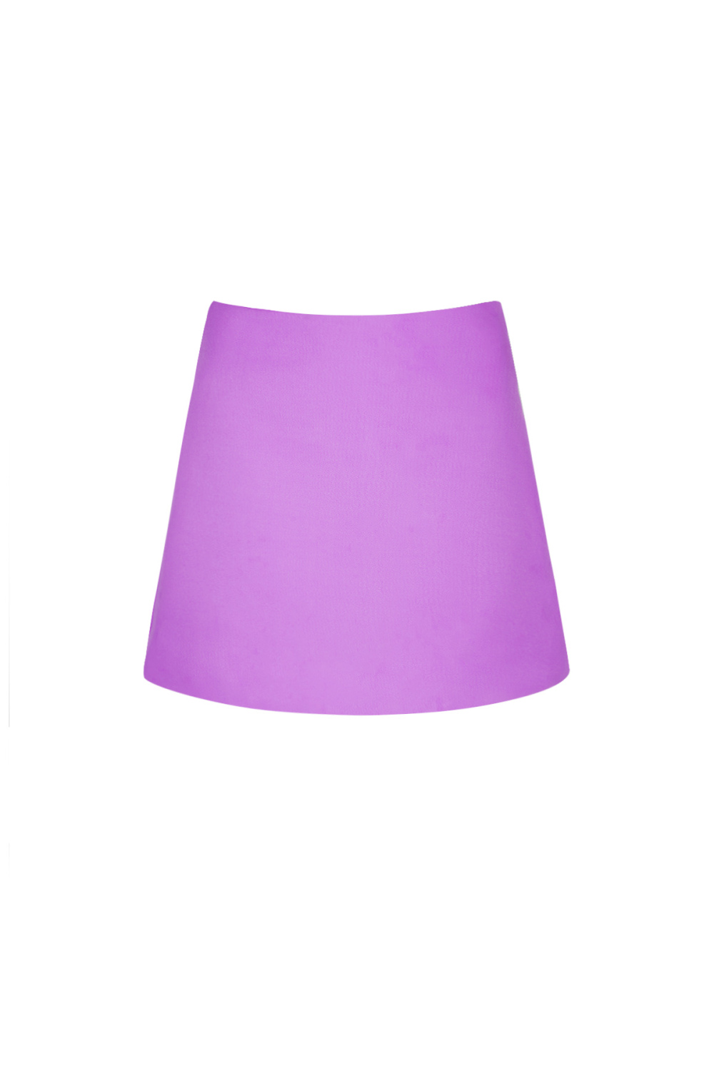 Jupe Mini Femme En Polyester Couleur Unie Coupe Élastique