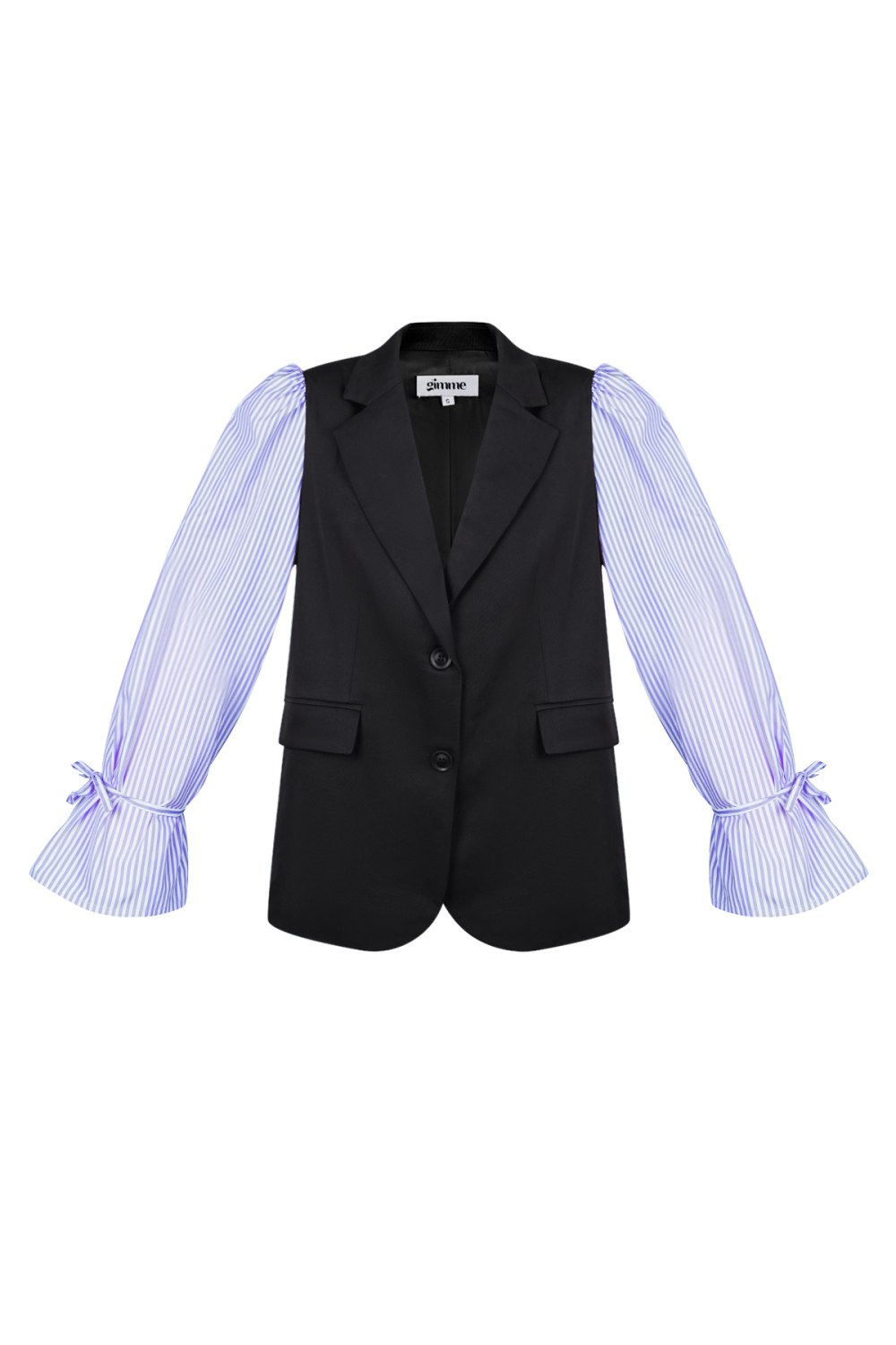 Gilet Structuré Pour Femme Avec Manches Rayées Détachables