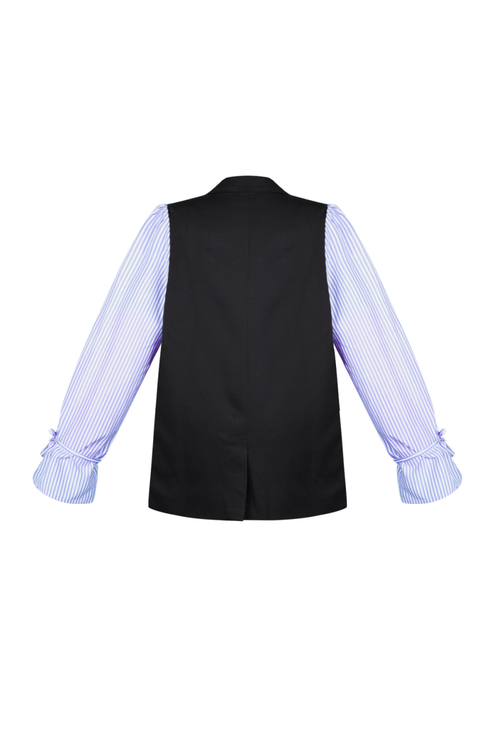 Gilet Structuré Pour Femme Avec Manches Rayées Détachables h5Image6