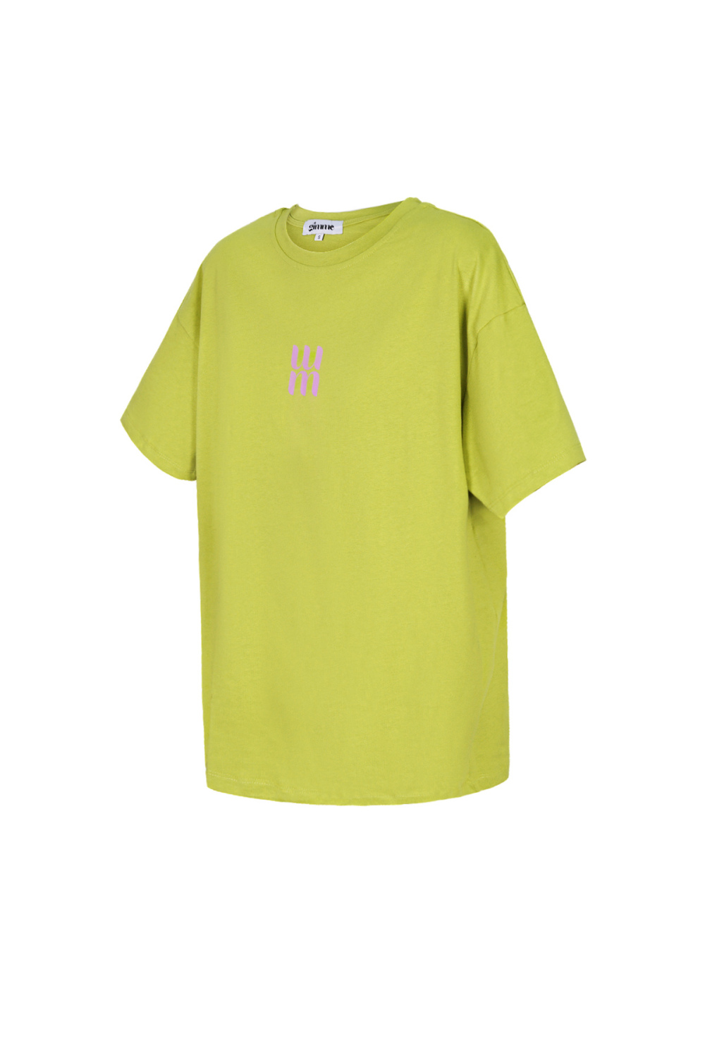 Coton T-Shirt Femme Oversized Logo Minimaliste h5Image5
