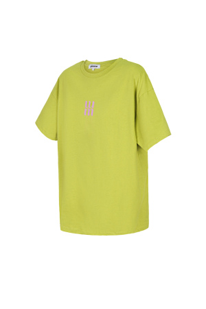 Coton T-Shirt Femme Oversized Logo Minimaliste h5 Image5