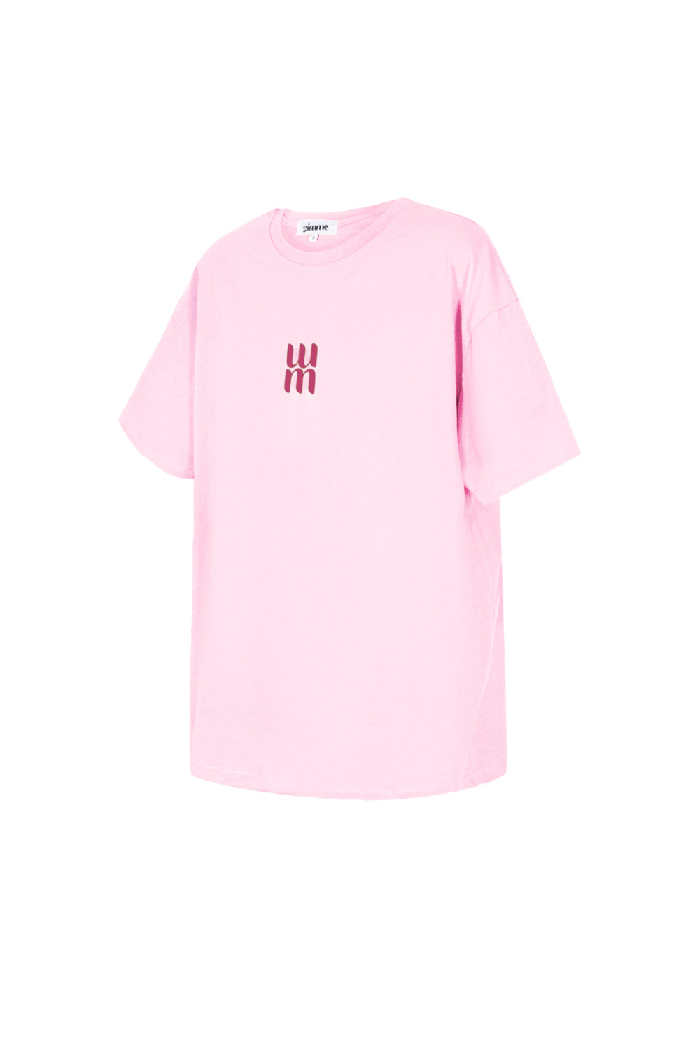 Coton T-Shirt Femme Oversized Logo Minimaliste Image2