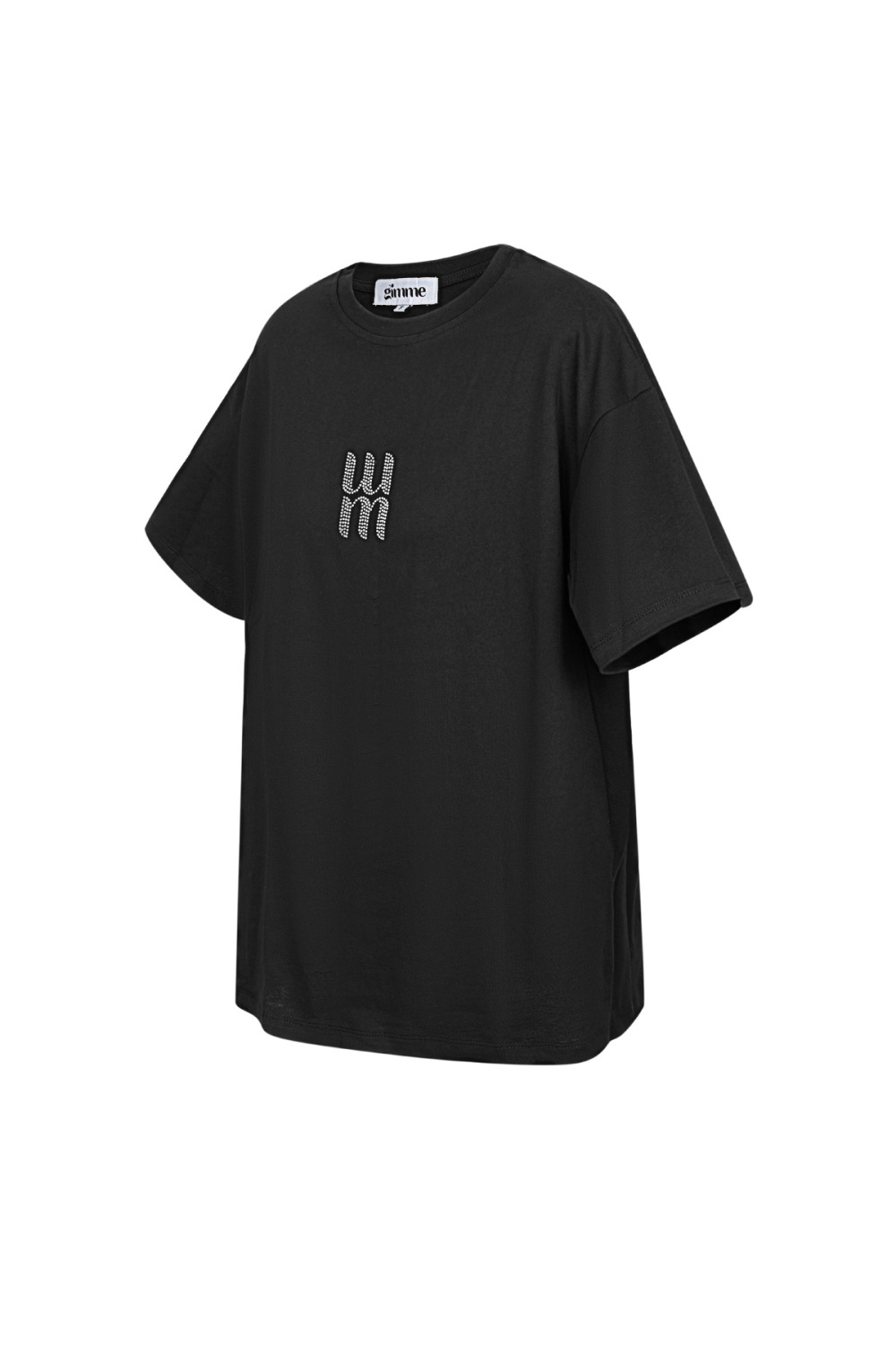 Coton T-Shirt Femme Oversized Logo Minimaliste Image5