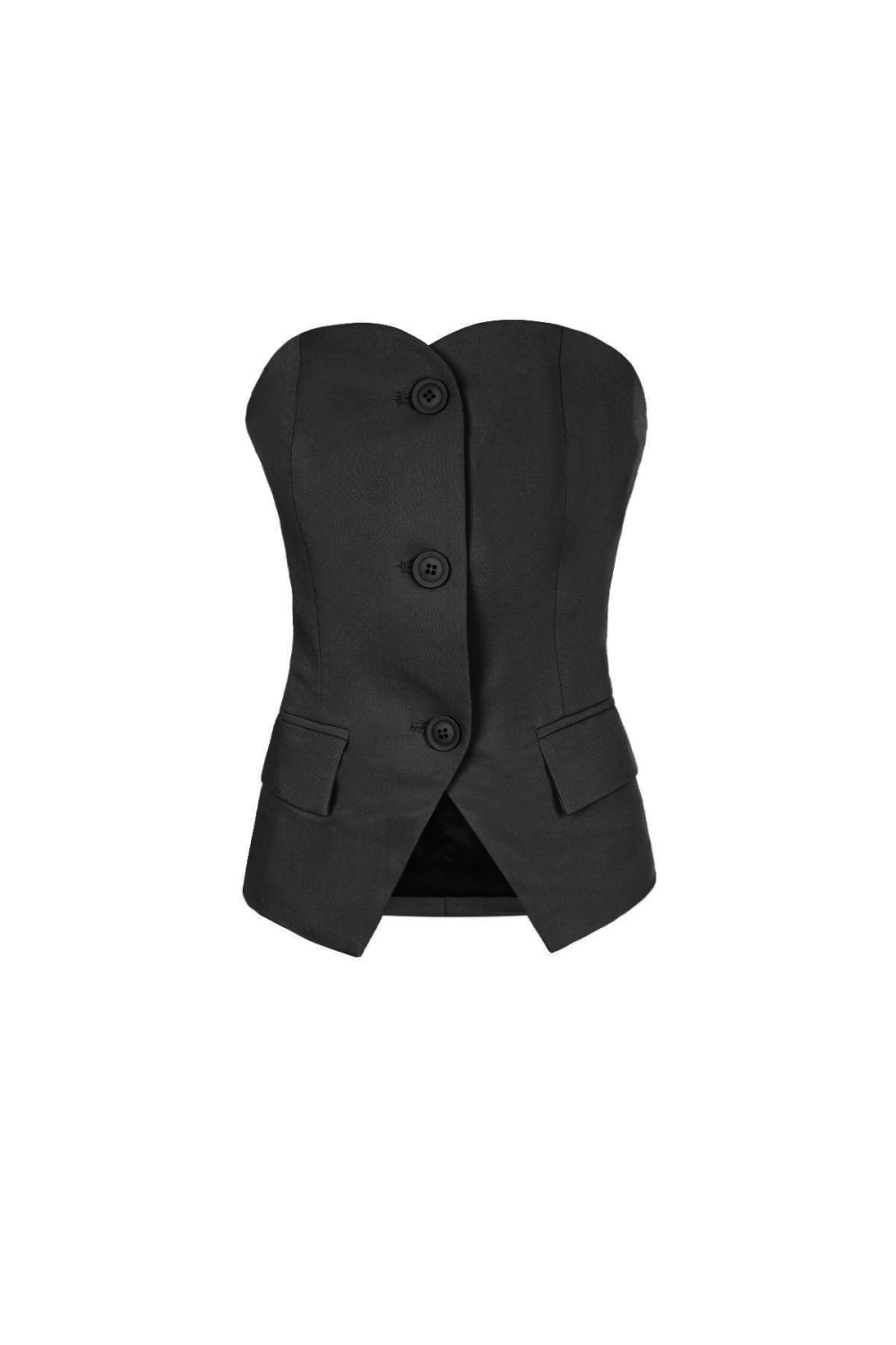 Top Sans Manches Femme En Polyester Conception Structurée À Boutons