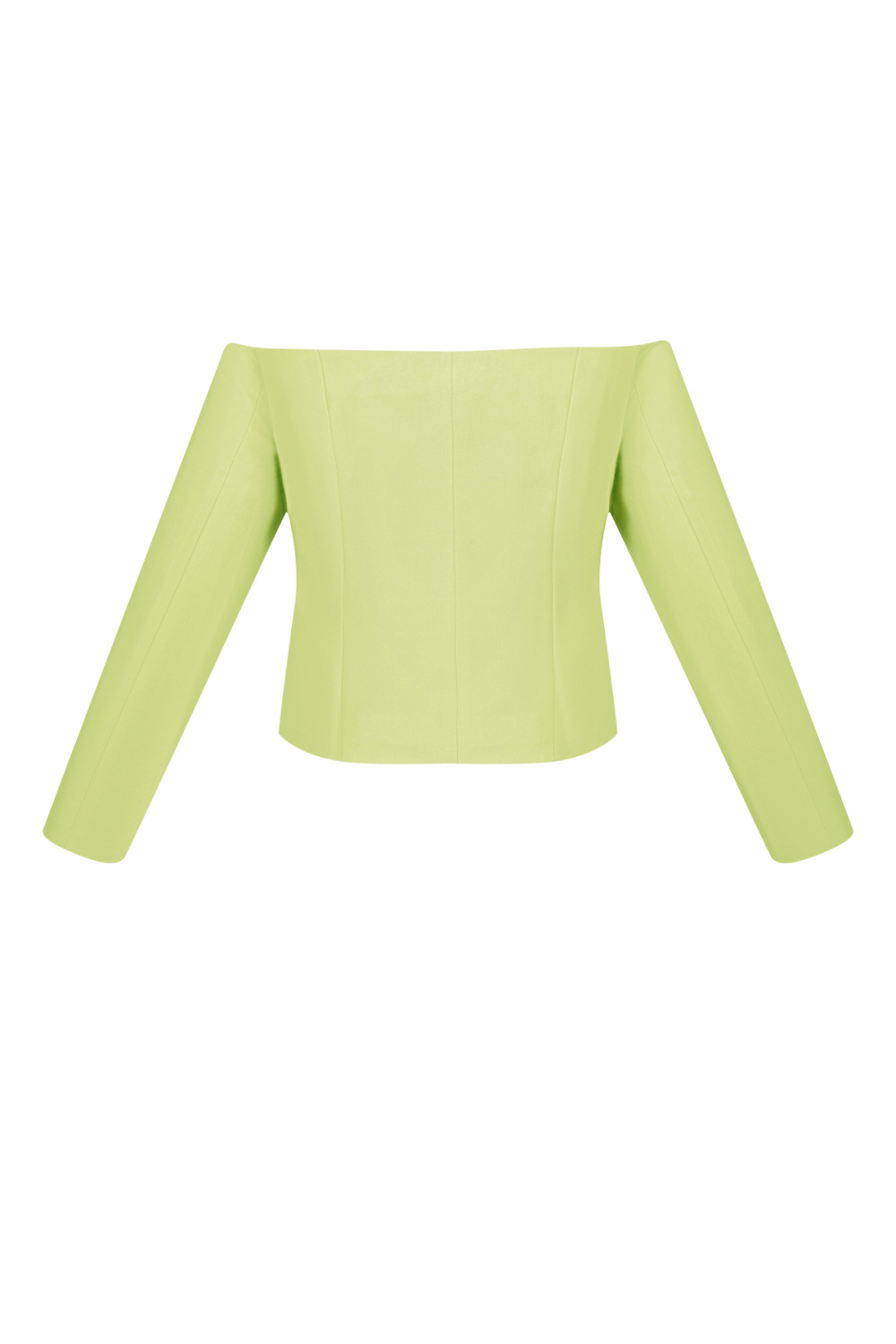 Polyester Femme Top À Manches Longues Découpe Épaules Boutonnage Avant Image2