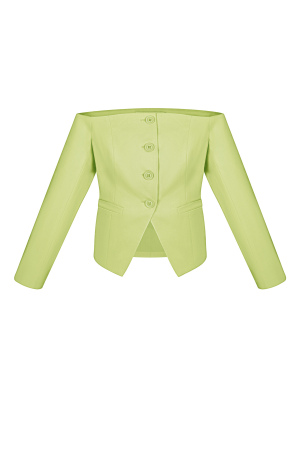 Polyester Femme Top À Manches Longues Découpe Épaules Boutonnage Avant h5 