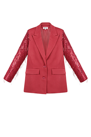 Veste Femme En Polyester À Manches Frangées Design h5 