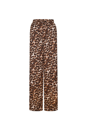 Pantalon De Jogging Ample À Imprimé Léopard Avec Bande Latérale h5 
