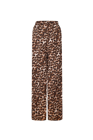 Pantalon De Jogging Ample À Imprimé Léopard Avec Bande Latérale h5 Image5