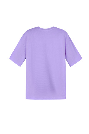 Coton T-Shirt Femme Oversized Imprimé Papillon h5 Image6