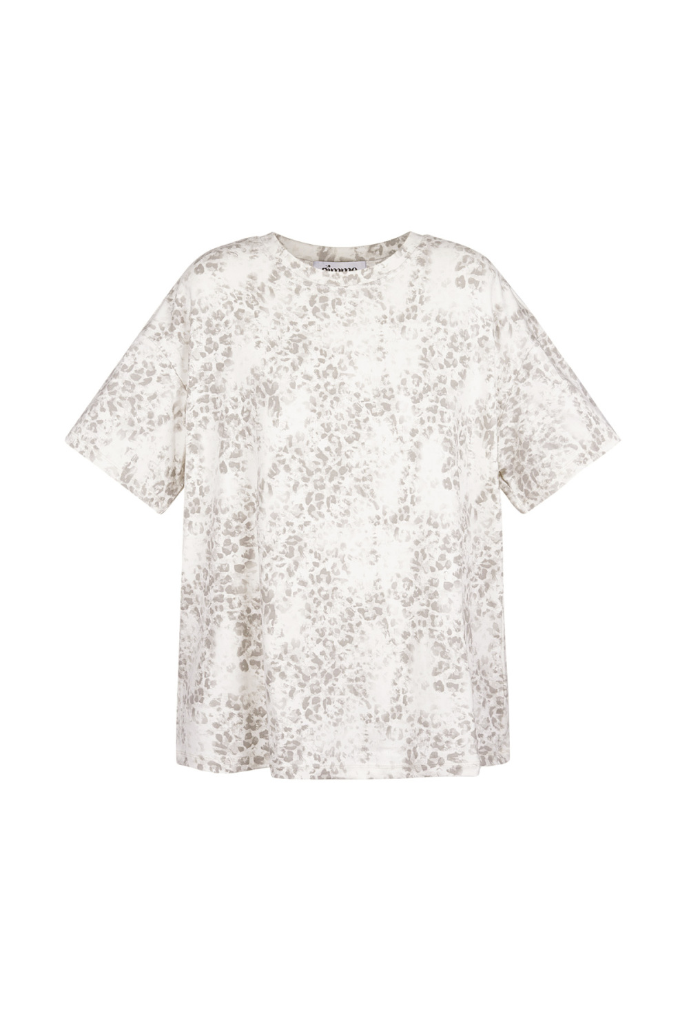Coton T-Shirt Femme Oversized Imprimé Léopard