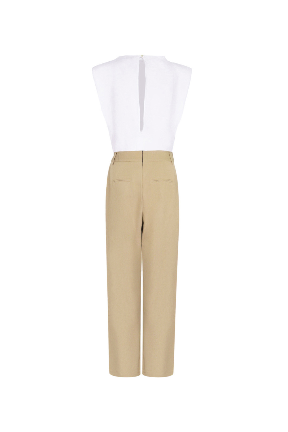 Cotton Blend Femme Wide Leg Bodysuit Printemps/Été Comfort Fit Image6