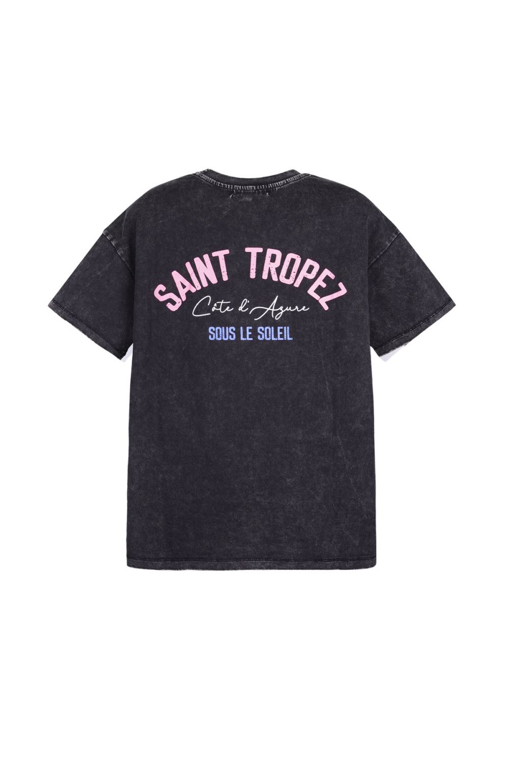 Coton T-Shirt Femme Oversized Imprimé Saint Tropez Image6