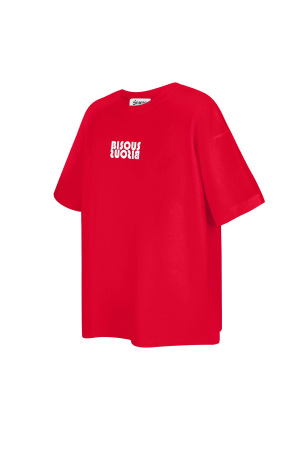 Coton T-Shirt Femme Oversized Logo Print h5 Image2