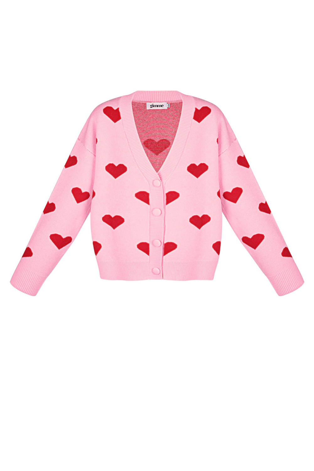 Viscose Tricotée Cardigan Femme Mignon Motif Cœur Automne/Hiver 