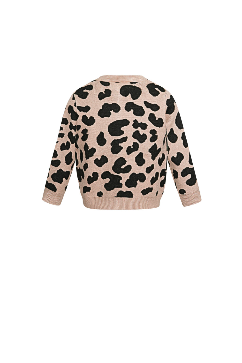 Cardigan Tricot Viscose Femme Imprimé Léopard Motif Élégant Image3