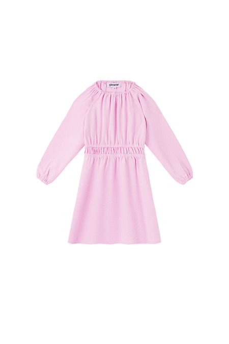Robe Mini Femme en Polyester Plissée Ceinture Élastique 2