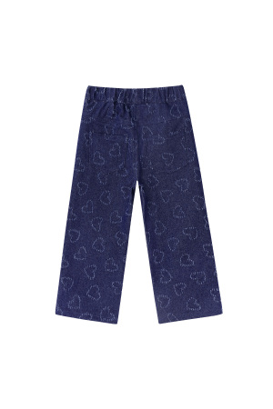 Coton Denim Femme Pantalon Droit Casual Bleu Clair h5 Image6
