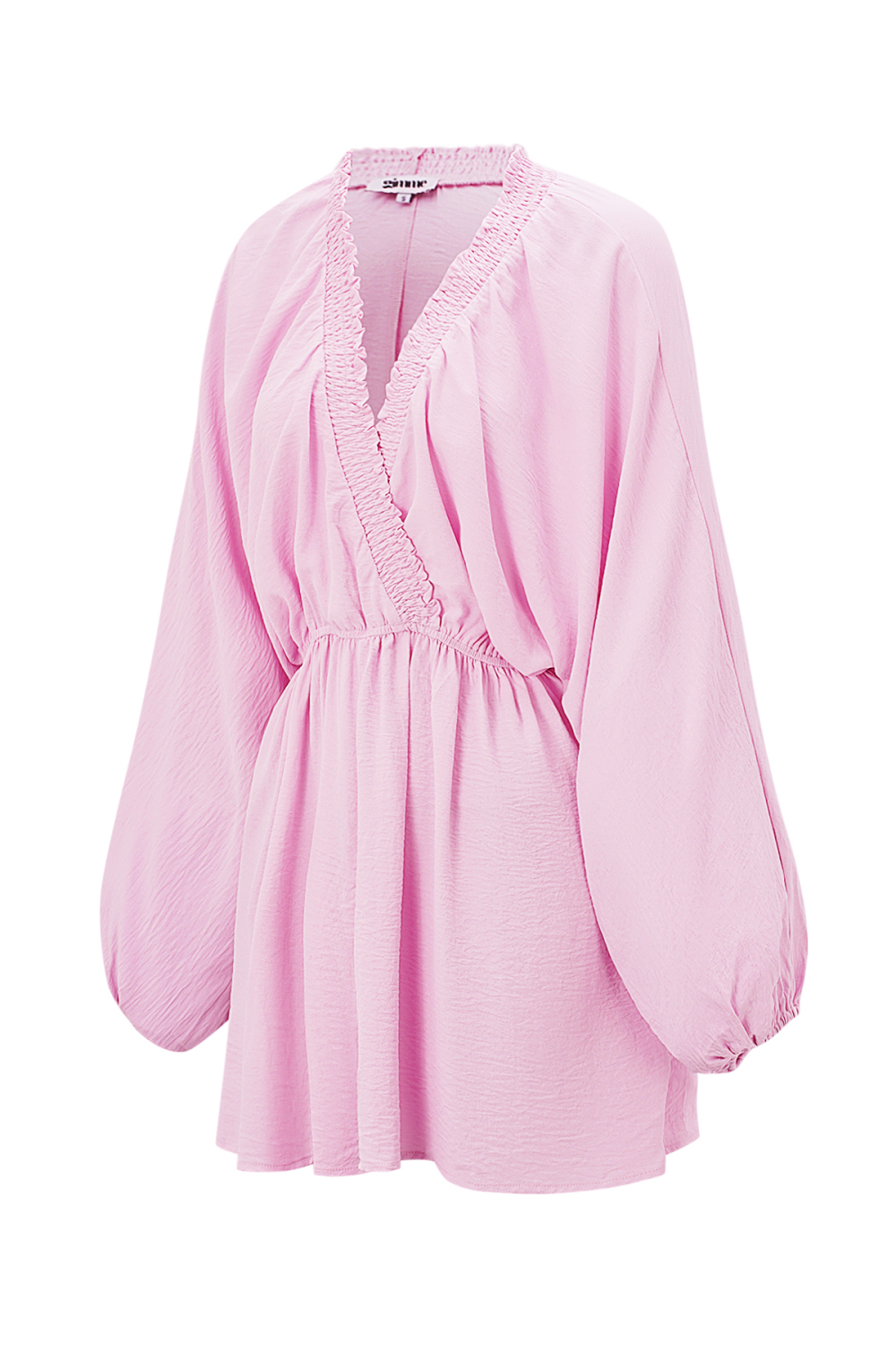 Robe Courte En Fibre De Polyester (Polyester), Couleur Unie, Vêtements Décontractés Printemps/Été Image5