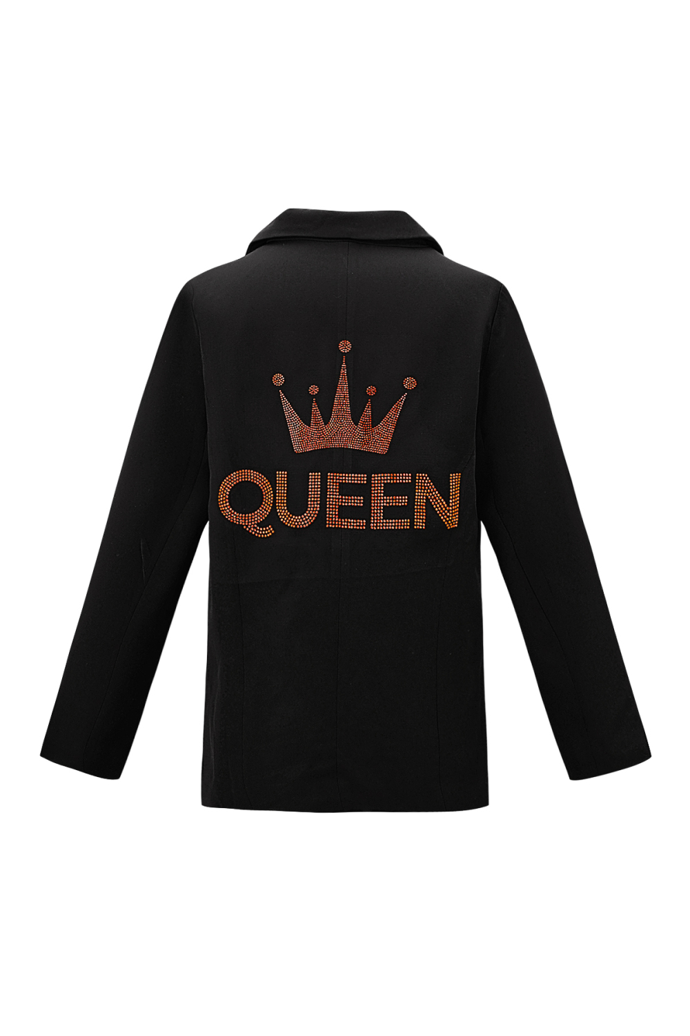 Blazer De Costume Femme En Polyester Broderie Couronne h5Image16