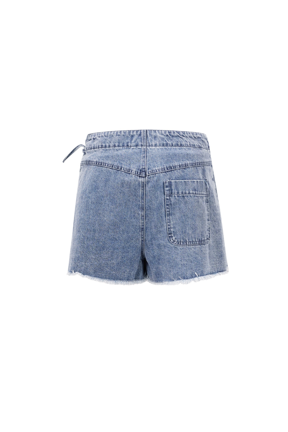Coton Denim Jupe Mini Femme Lacets Latéraux h5Image7