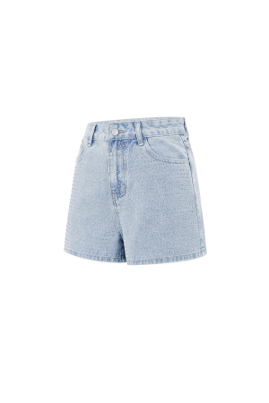 Denim Femmes Shorts Haute Taille Design Percé h5 Image7