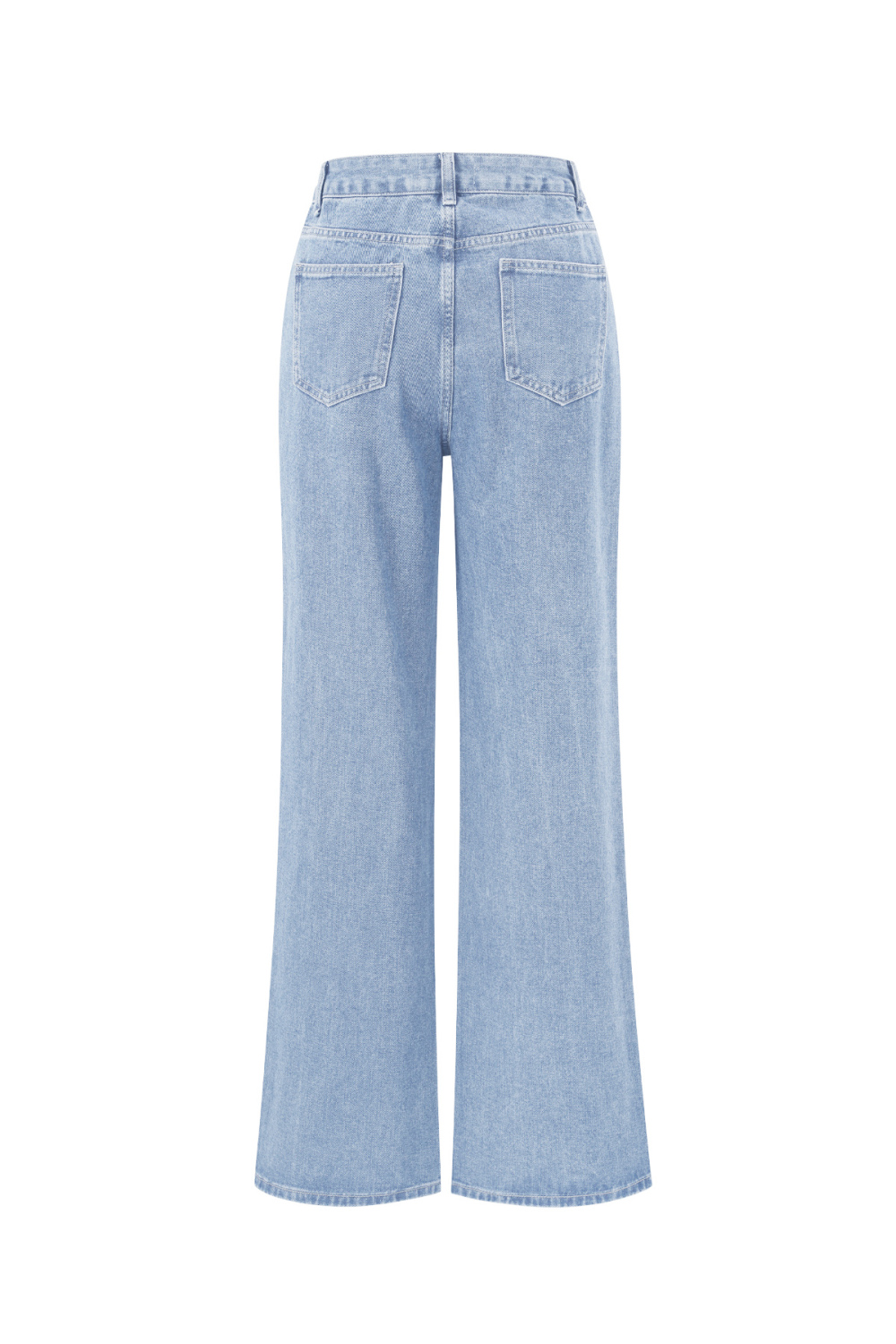 Coton Tissé Femmes Pantalon Droit Jean Broderie Cœur Décontracté Image12