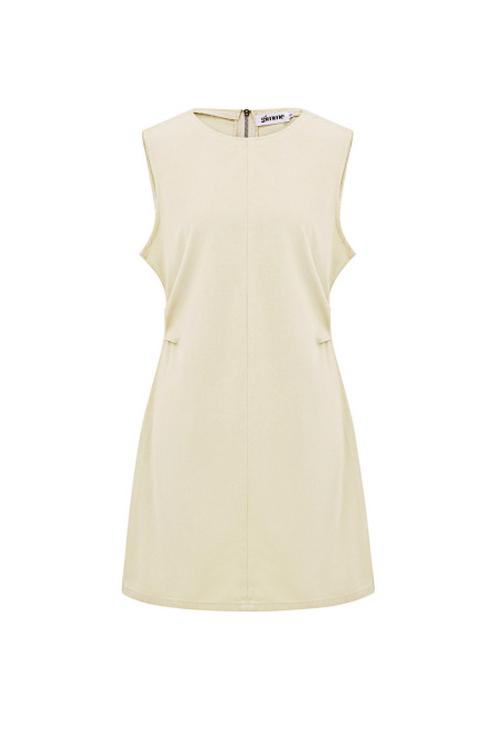 Coton Robe Mini Femme Sans Manches Bodycon 2