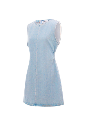 Coton Robe Mini Femme Sans Manches Bodycon h5 Image10