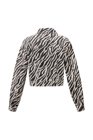 Cotton Denim Veste Femme Street Elegant Specialty Imprimé Animal h5 Image6