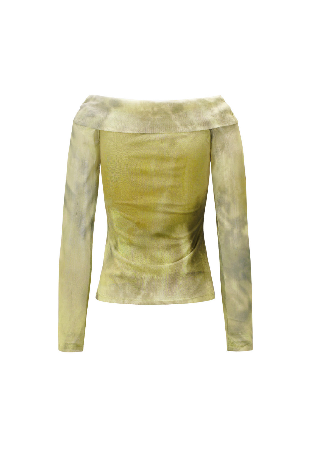 Tissu Polyester Femme Haut Manches Longues Élégant Couleur Unie Printemps/Été h5Image3