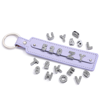 Perles en alliage brillantes à faire soi-même, lettres et chiffres, bijoux. 2