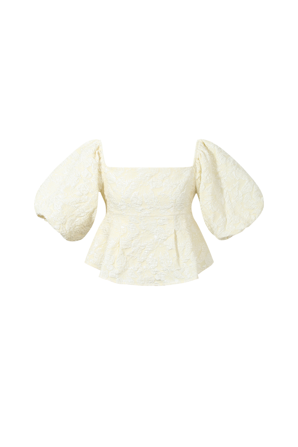 Pof Mouw Top Met Textuur Image9