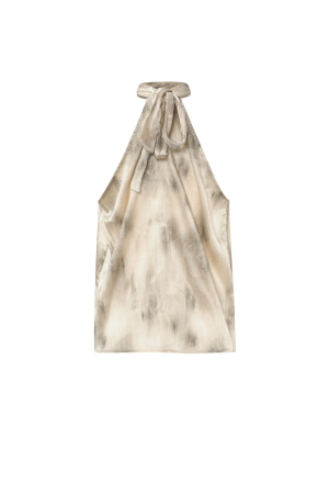 Tissu Polyester Haut Femme Sans Manches Élégant Tie-Dye h5 Image3