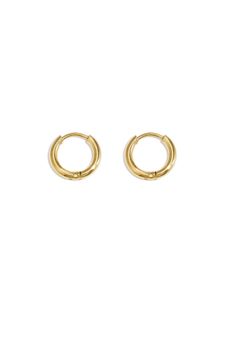 Boucles d'oreilles créoles simples XXS en acier inoxydable