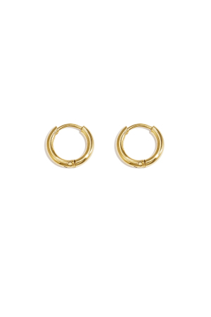 Boucles D'Oreilles Créoles Simples Xxs En Acier Inoxydable h5