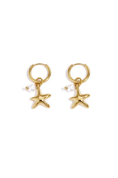 boucles d'oreilles étoile de mer