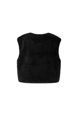 Gilet Sans Manches En Fausse Fourrure h5 Image3