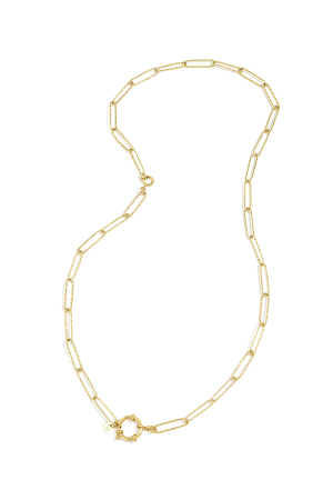 Collier Et Bracelet 2 En 1 Avec Maillons Texturés h5 