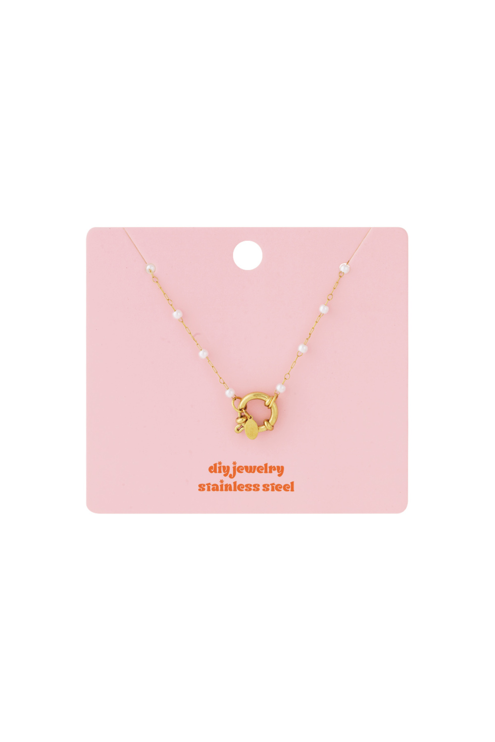 Collier Avec Cadenas Et Perles Image5